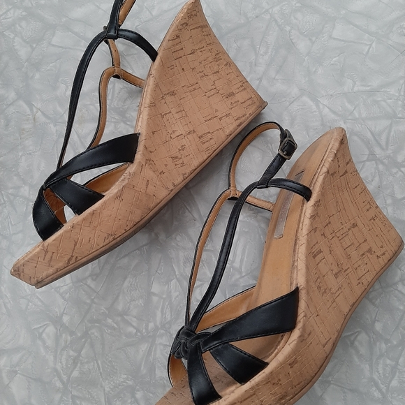 Black strappy sandal espadrilles 8 - Picture 3 of 10